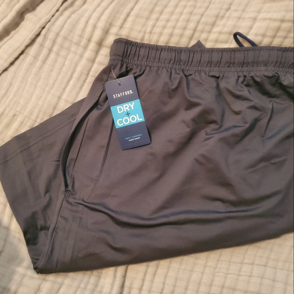 Stafford Men's Cool + Dry Comfort Soft Comfort Sleep Short 2X NWT